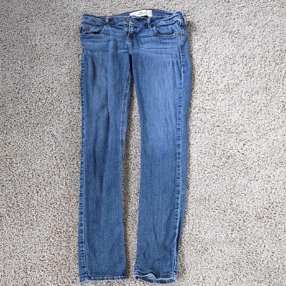 Hollister Women's Skinny Jeans in Denim Blue